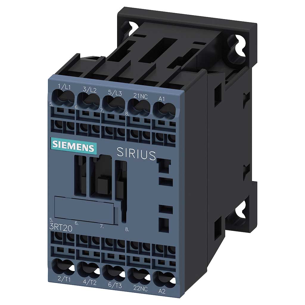 Contactor 3P, S00, 3KW/400V, 7A AC-3, 1NC, 230 VAC, Conex. Resorte