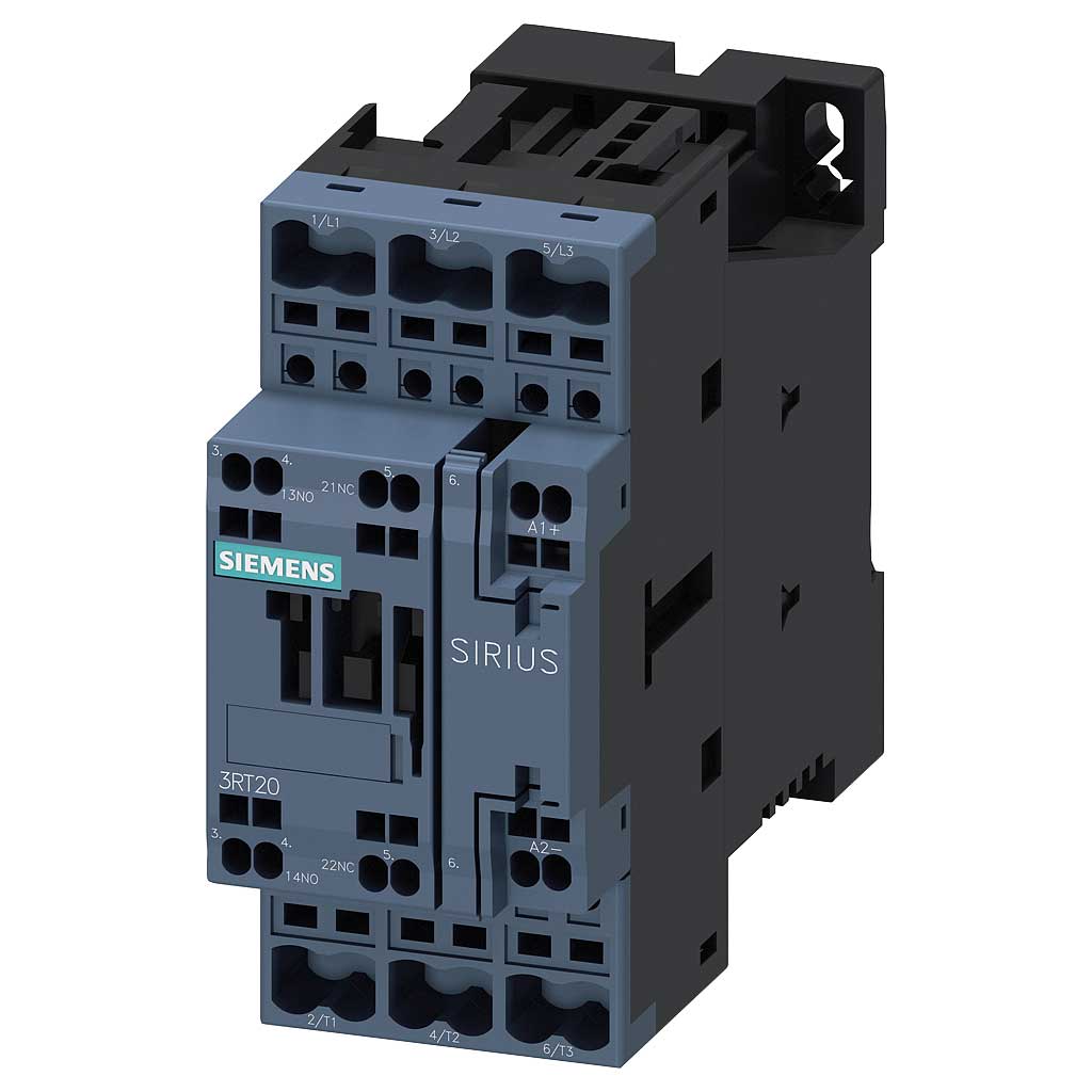 Contactor 3P, S0, 4KW/400V, 9A AC-3, 1NA+1NC, 24 VDC, Conex. Resorte