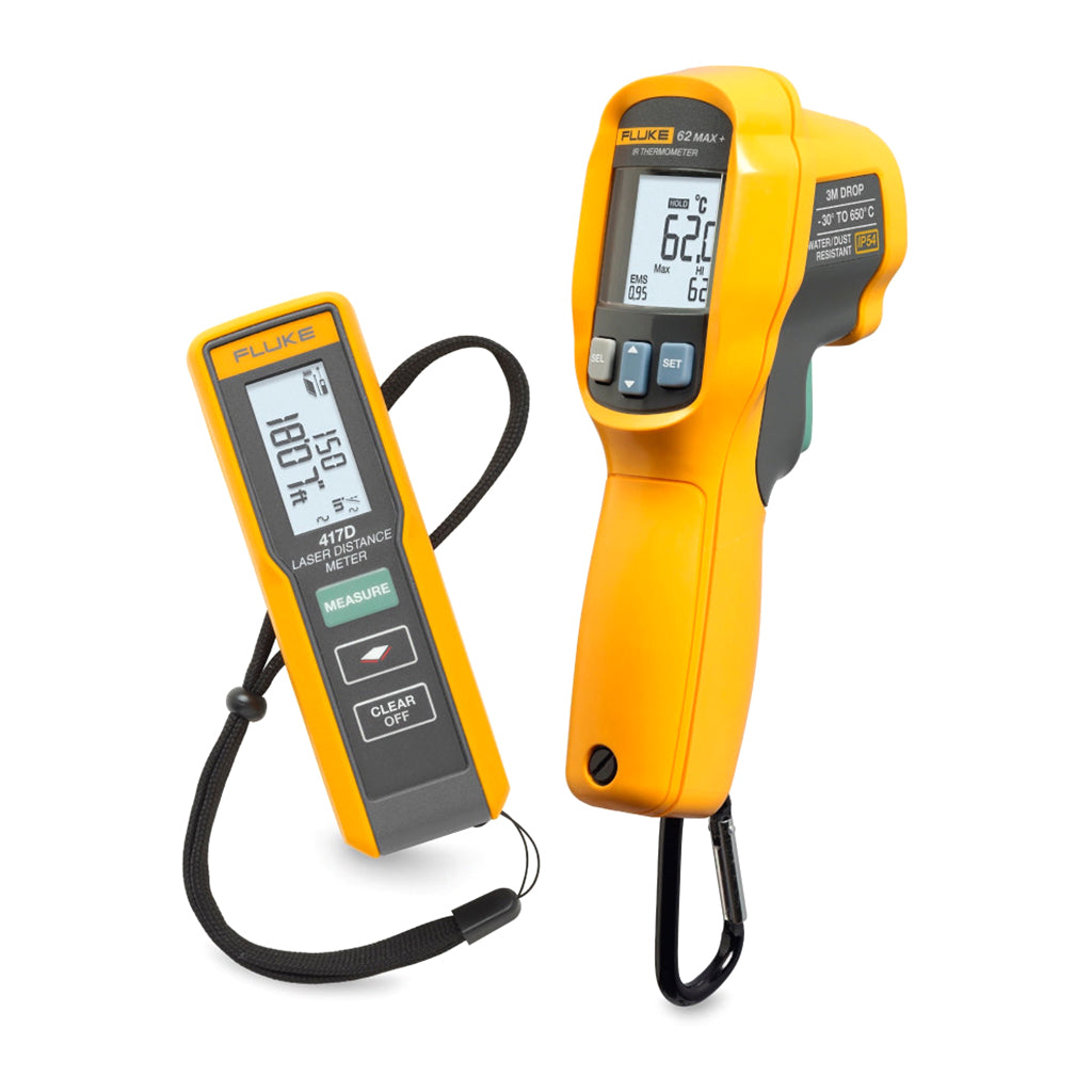 Kit, Fluke417D/62Max+, Medidor Láser De Distancia 417D y Termómetro de IR 62Max+