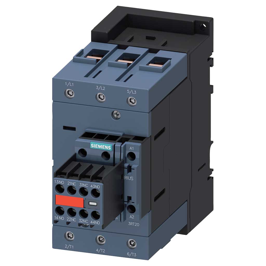 Contactor 3P, S3, 55KW/400V, 110A AC-3, 1NA+1NC, 230 VAC, Conex. Tornillo