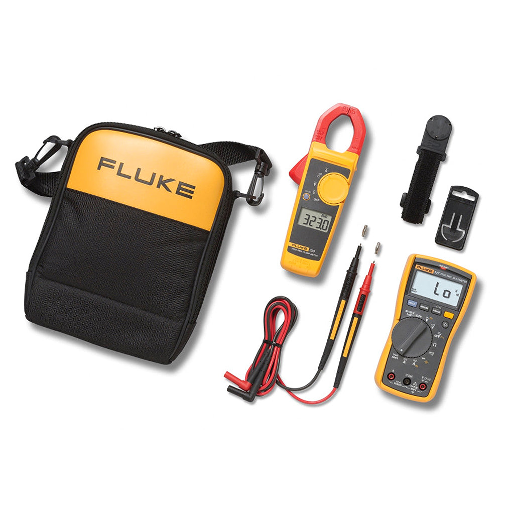 Kit Fluke 117 + Pinza Fluke 323 + Bolsa C115 + Puntas de prueba TL175