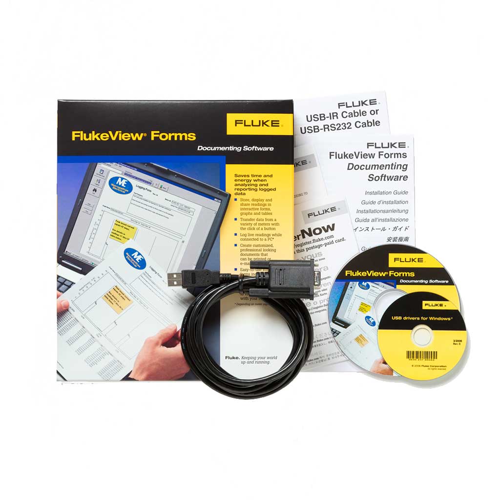 Software FlukeView Forms + cable (8845A/8846A)