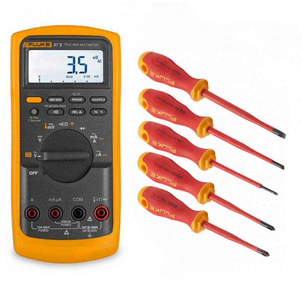 Multímetro industrial Fluke 87V + ISLS3 + ISLS5 + IPHS2 + IPHS1 + ISLS8